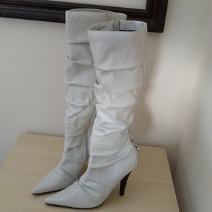 Tall heeled boots!